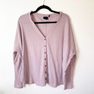 Urban Outfitters Waffle Knit Long Sleeve Shirt M